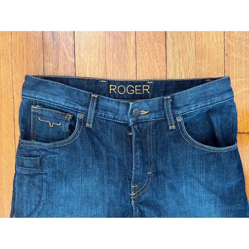 Kimes Ranch Roger Mens Jeans 29x36 Dark Wash Straight Leg Western Made in USA